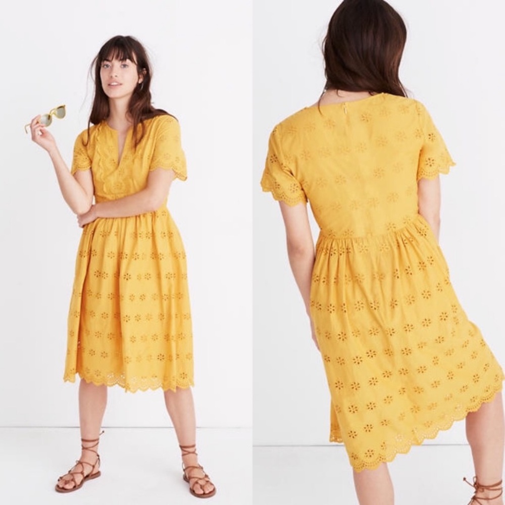 Madewell Scalloped dress